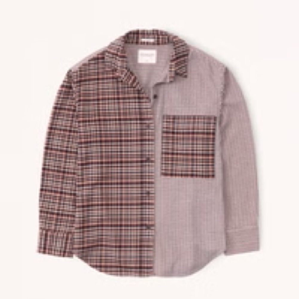 EUC - Abercrombie & Fitch Oversized Flannel Button-down